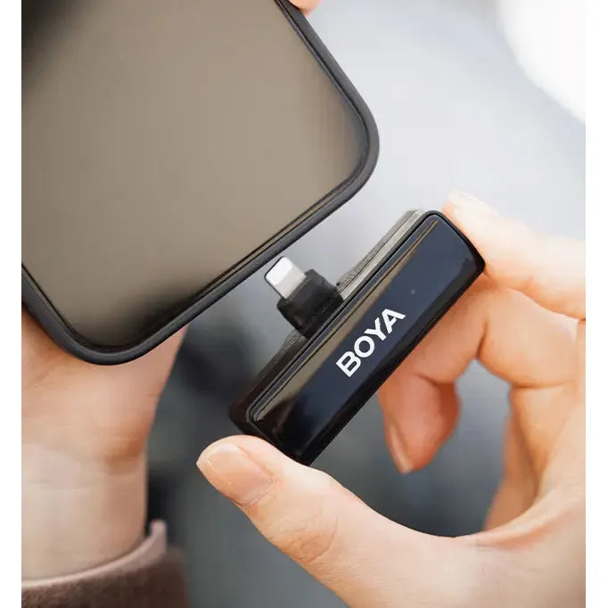 Microfono Wireless Boya Boyalink Duo Sin Case De Carga Negro