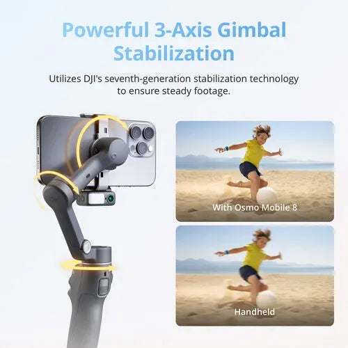 Estabilizador Video Dji Osmo Mobile 8 Gimbal 360 Celulares Negro