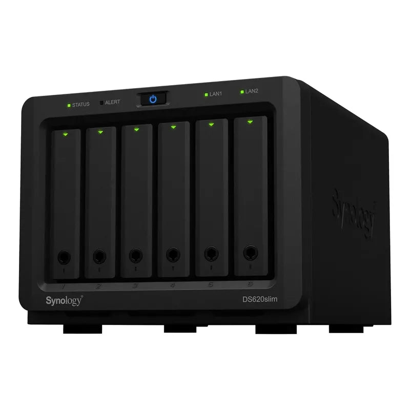 Synology Nas Ds620slim De 6 Bahías De 2,5 Y Ssds De 5 Negro