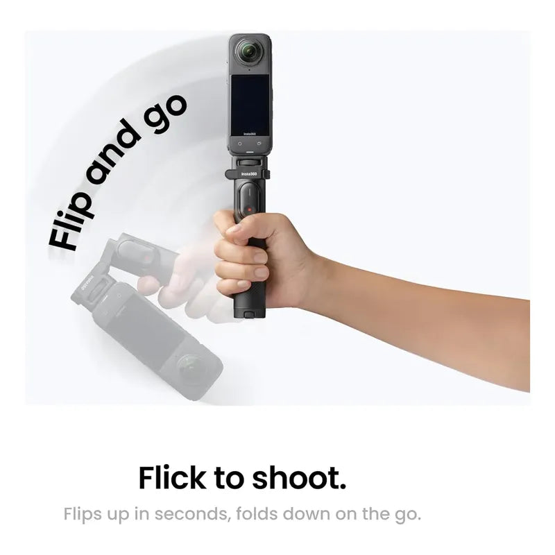 Insta360 TriPod Invisible Plegable 2 En 1 Con Control Remoto Negro