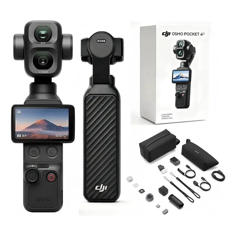 Camara Dji Osmo Pocket 4p Vlog Combo Bcv Negro