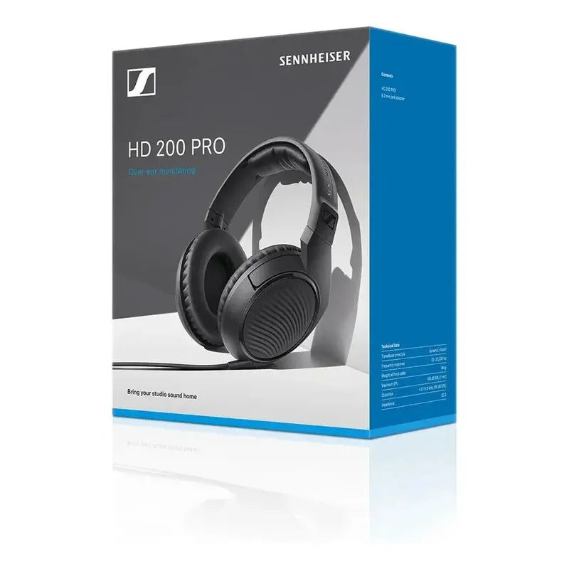 Audifonos De Estudio Sennheiser Hd 200 Pro Negro