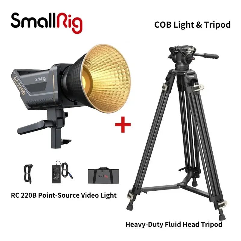Luz Led Monocromática Smallrig Rc 220b Individual Gris Oscuro Blanco Cálido