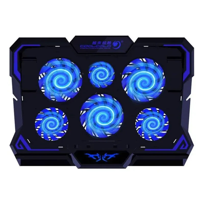 Base Ventilador 6 Fan Cooler Usb Laptop Ajustable 2600rpm