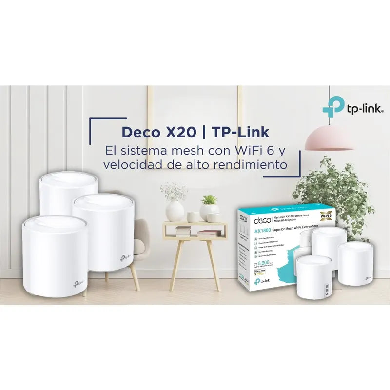 Router Tp-link Deco X20 Wifi 6 Mesh Wifi Ax1800 Pack De 3