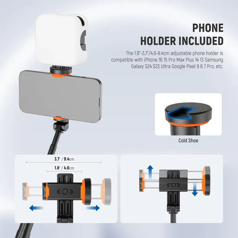 Neewer 57.9 Selfie Stick TriPod Compatible iPhone Android