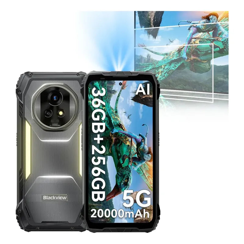 Blackview Xplore 2 Proyector 256gb 120hz 20000mah Ip69k Negro