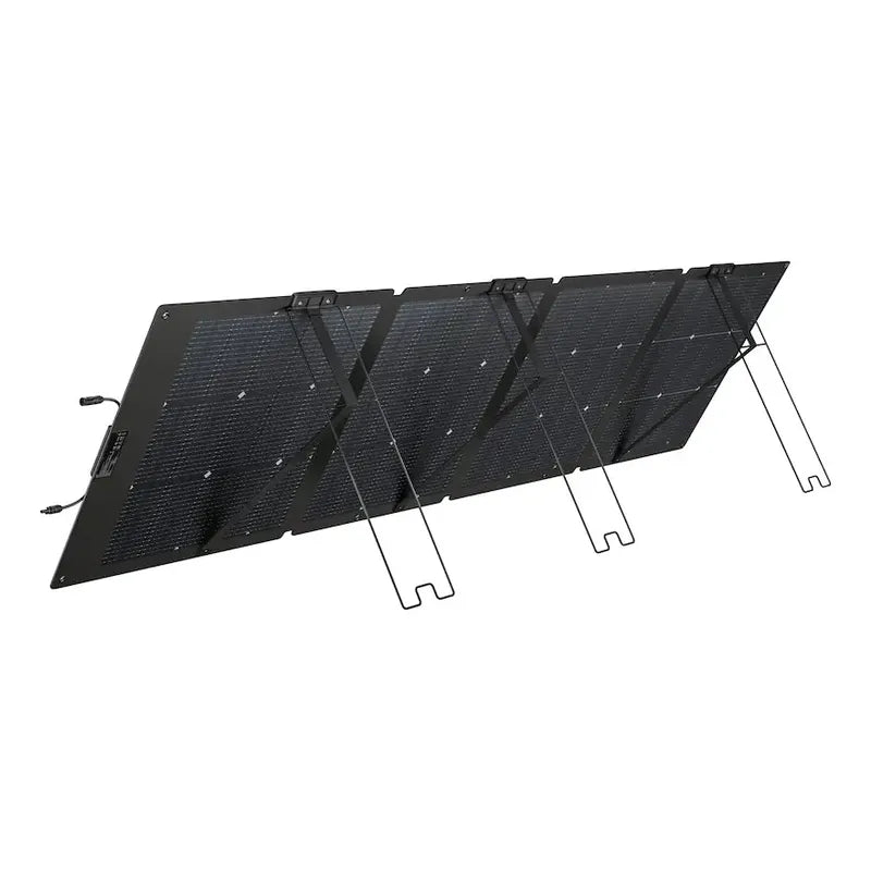 Panel Solar Portátil Bifacial Ecoflow Nextgen De 220 W Negro 18.4v 21.8v