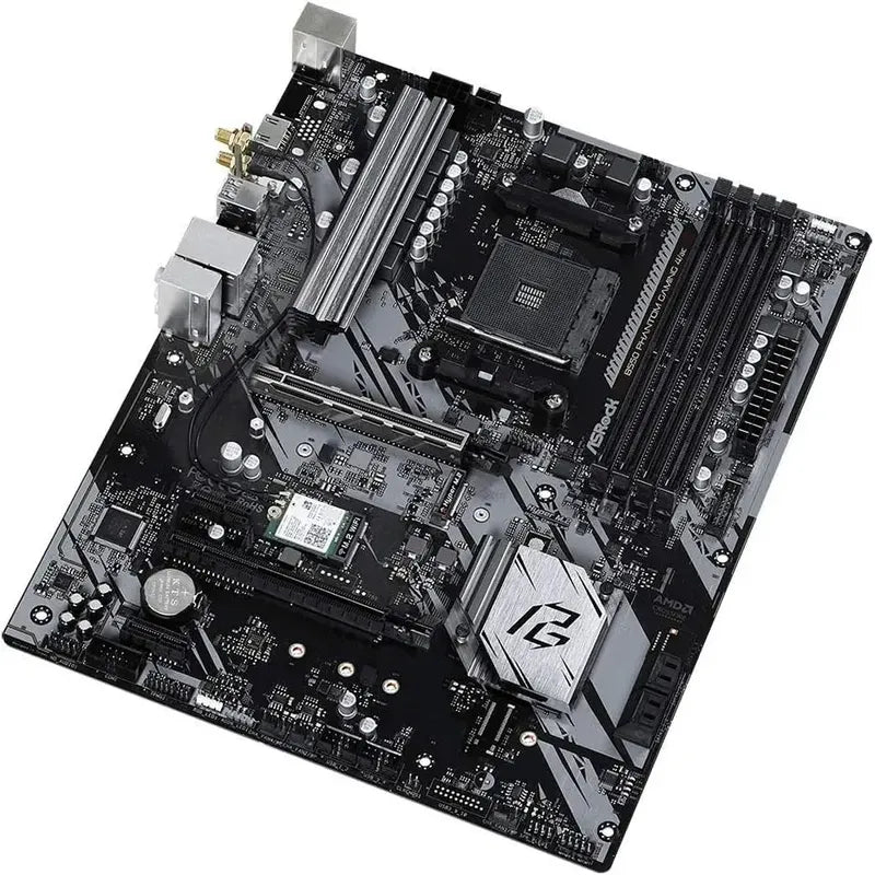 Tarjeta Madre Asrock B550 Phantom Gaming 4 Ac, 5000 Ready Negro