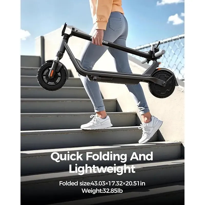 Scooter Megawheels A1c Eléctrico 20km Doble Sistema Suspensi Negro