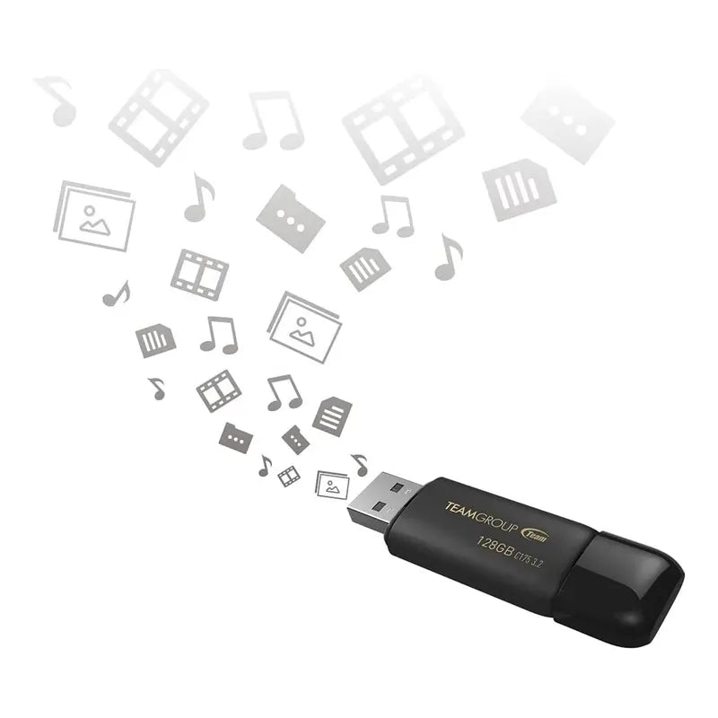 Pendrive Team Group 128gb Usb 3.2 Gen 1 Negro