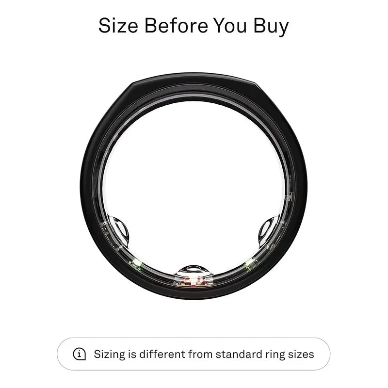 Oura Ring Gen 3 Talla 8 Heritage Anillo Inteligente Negro 8