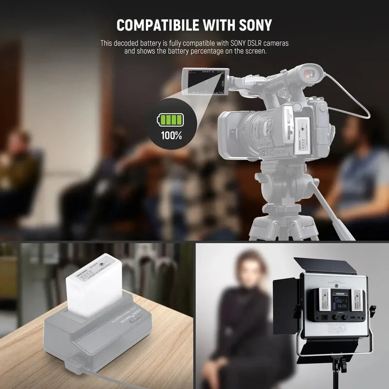 Batería Neewer Tp-f970d De 10500 Mah Carga Rapida