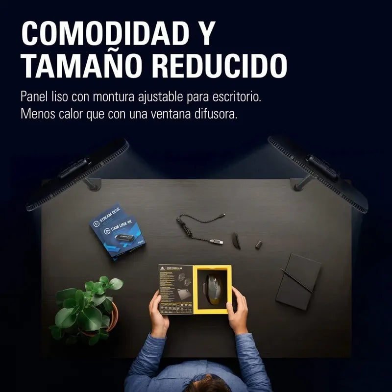 Elgato Key Light Luz Profesional De Estudio Negro