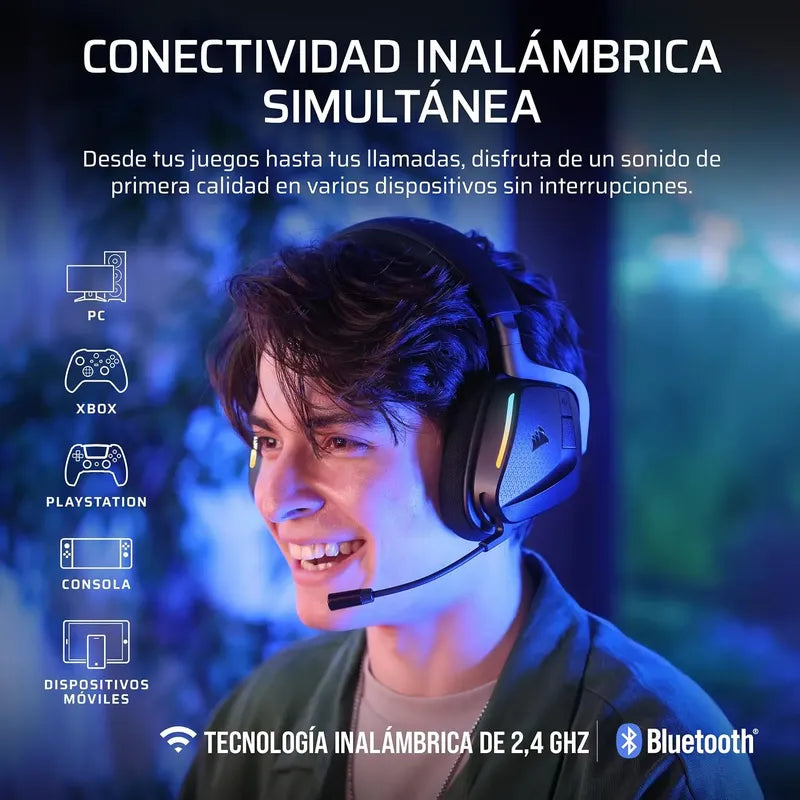 Corsair Void V2 Max Wireless Gaming Varias Plataformas Negro