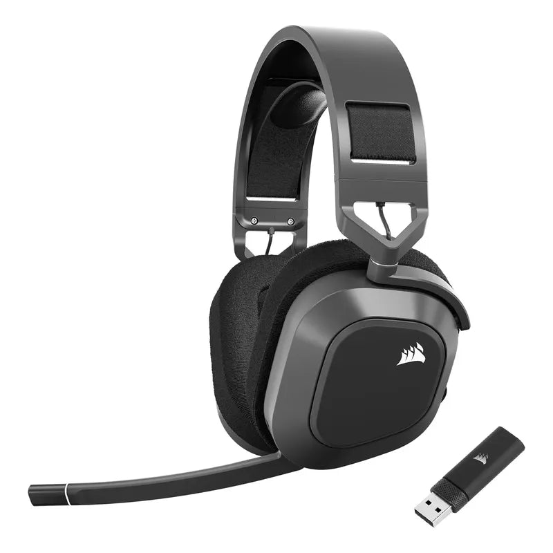 Audifonos Corsair Hs80 Max Premium Wireless Rgb Gaming Negro