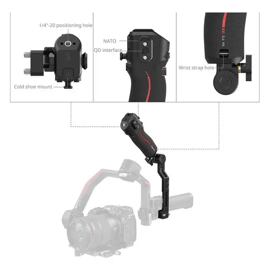 Empuñadura Control De Enfoque Smallrig Para La Serie Dji Rs Negro