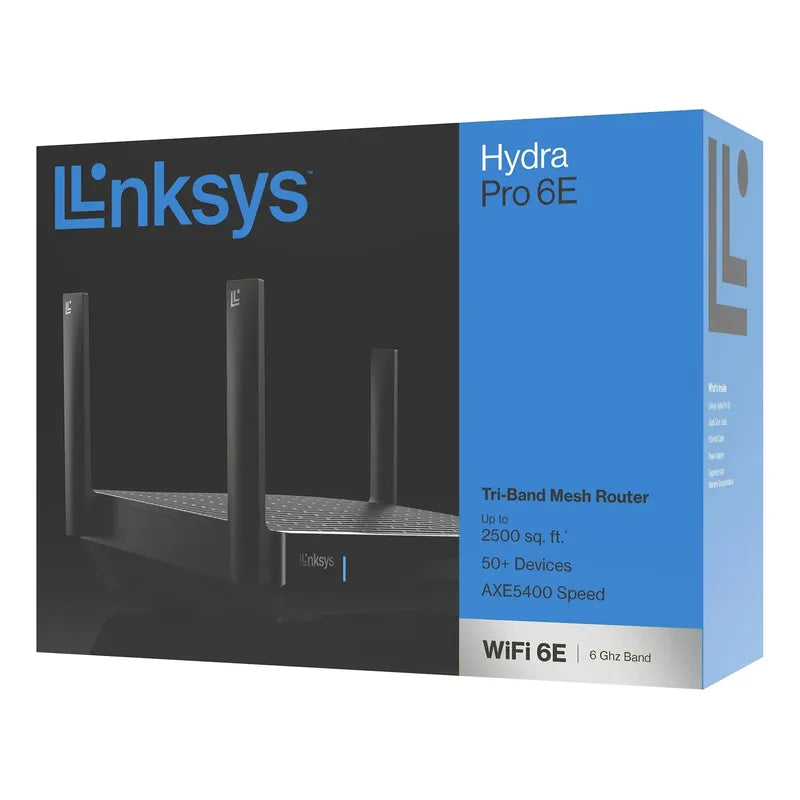 Router Linksys Hydra Pro 6e Tri-banda Mesh Wi-fi Axe5400