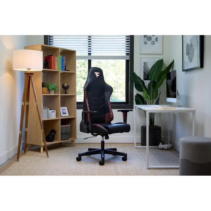 Silla Ergonómica Para Juegos Respawn 110 Faze Clan Edition Negro Cuero Sintético