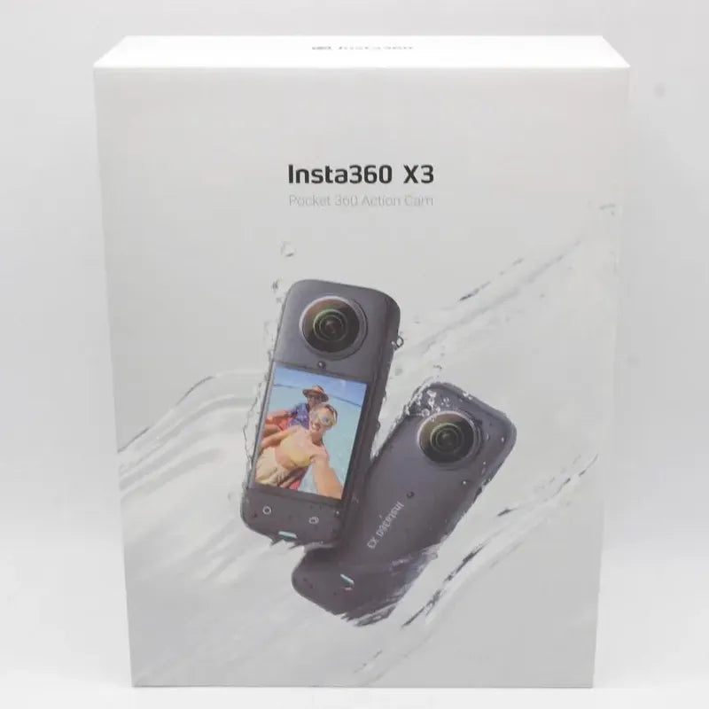 Camara Insta360 X3 Premium Kit Waterproof 360, 48mp 5.7k Negro