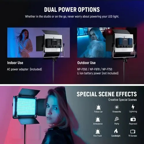 Kit De Luz Led Neewer Rgb 660 Pro Ii 50w Full Color