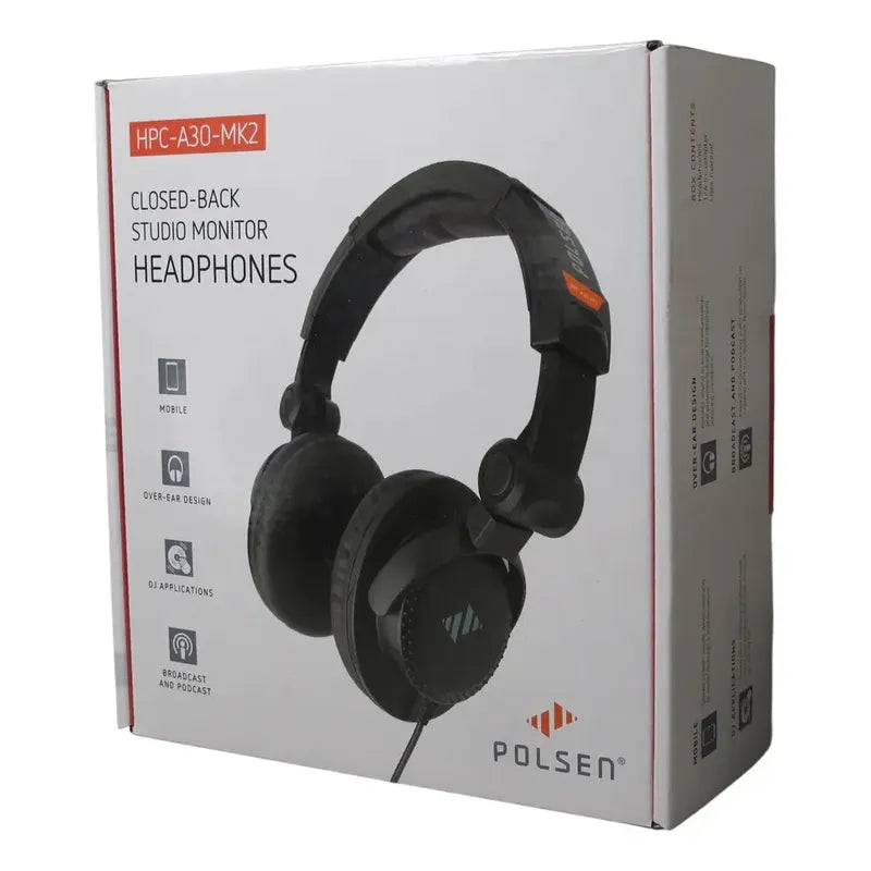 Polsen Hpc-a30-mk2 Auriculares Cerrado Para Monito D Estudio