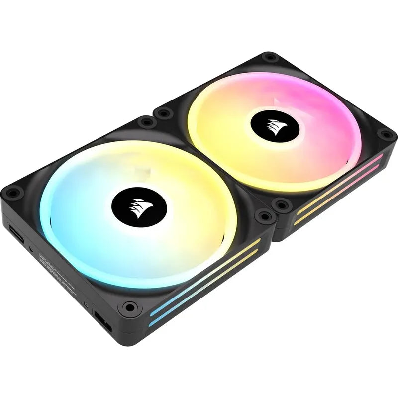 Corsair Icue Link Qx140 Rgb Starter Kit Cúpula Magnética