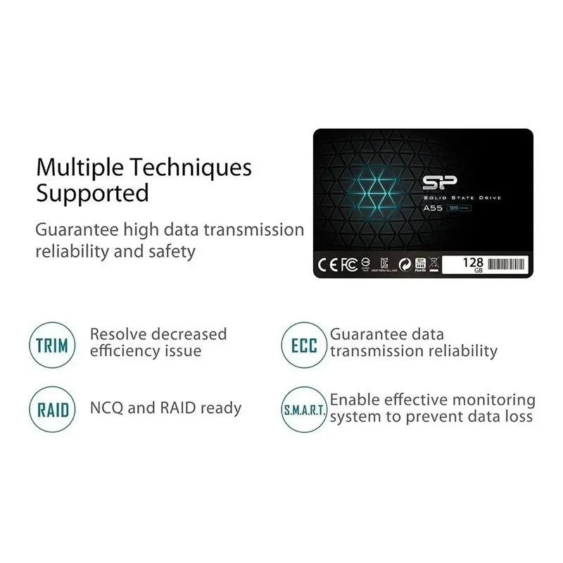 Disco Duro Ssd Silicon Power 128gb Negro