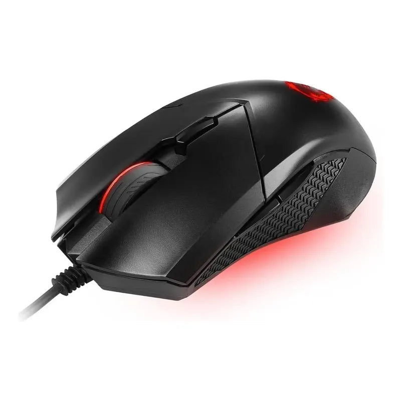 Mouse Msi Clutch Gm08 4200 Dpi Led Rojo Negro