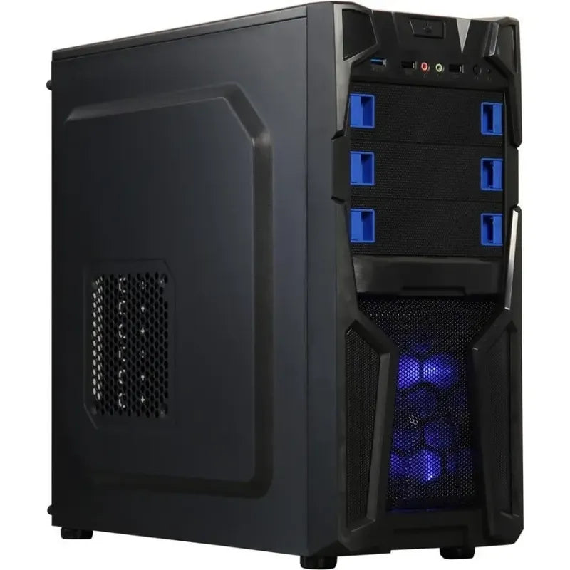 Chasis Case Diypc Solo-t2-r Black Usb 3.0 Atx Mid Tower 2fan
