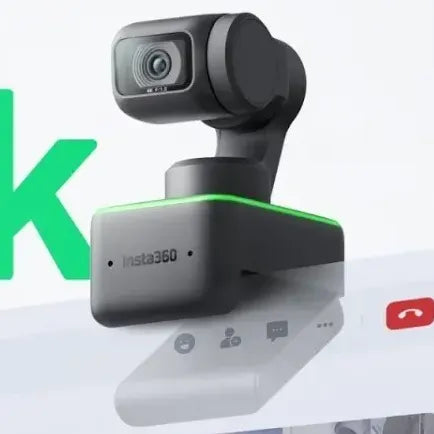 Cámara Web Insta360 Link Uhd 4k Con Inteligencia Artificial Negro