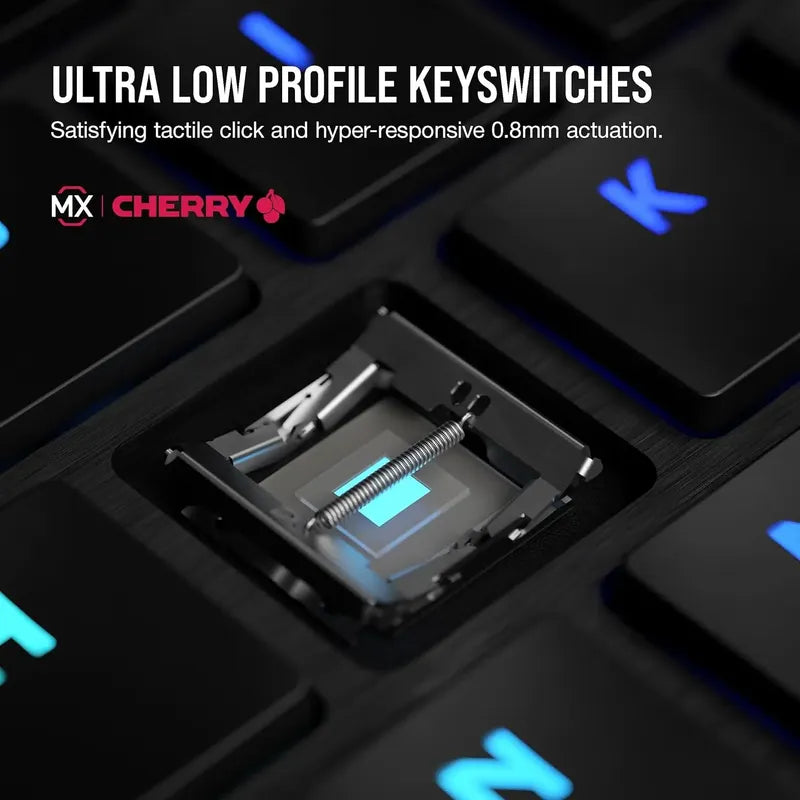 Teclado Corsair K100 Air Rgb Wireless Cherry Mx Mecanico Negro Inglés