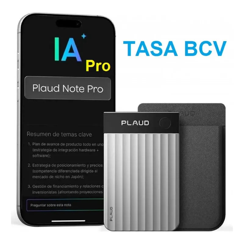Grabadora Voz Con Plaud Note Pro 112 Idiomas 64gb Transcribe Azul Oscuro