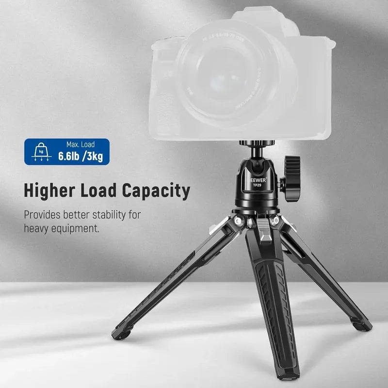 Mini Tripode Neewer De Mesa Metal Con Rótula De 360° Negro