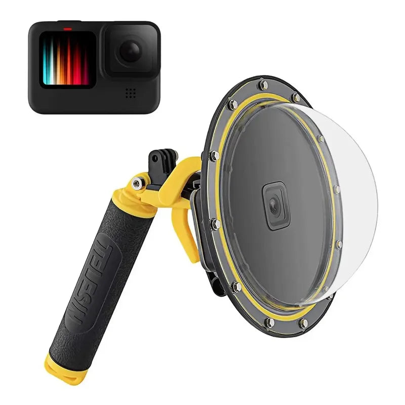 Domo Telesin 6'' 30m Gatillo De Agarre Gopro 9 Y 10 Black