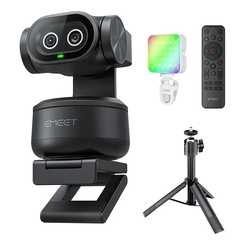 Camara Web Emeet Pixy Dual-camara Ptz 4k Streaming Bundle Negro