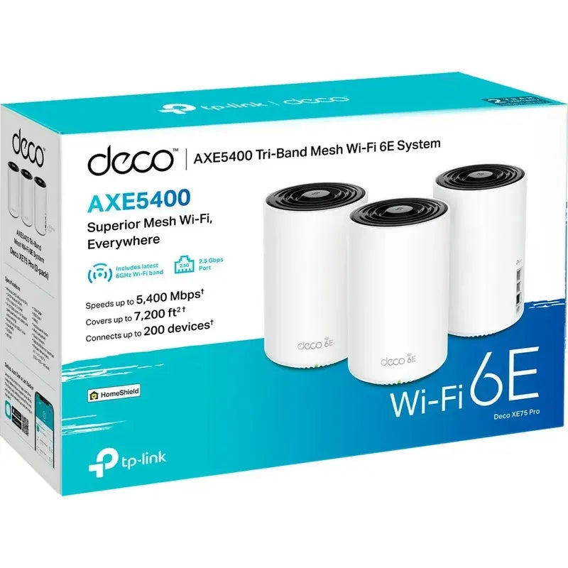 Router Tplink Deco Mesh Xe75pro Wifi 6e Tri-banda Axe5400