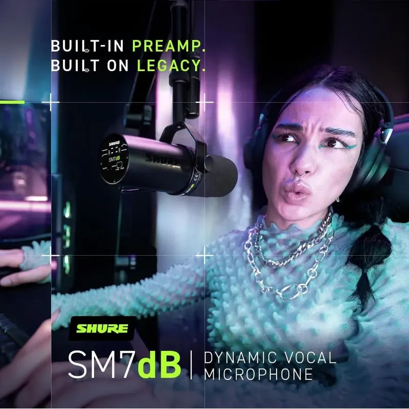 Micrófono Vocal Dinámico Shure Sm7db Compra Dircta Marca Usa