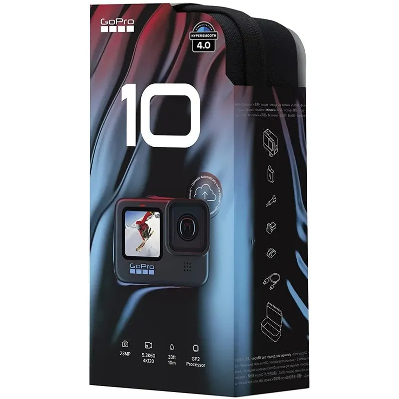 Gopro 10 Black 5.3k60 Ultrahd 23mp Live Streaming