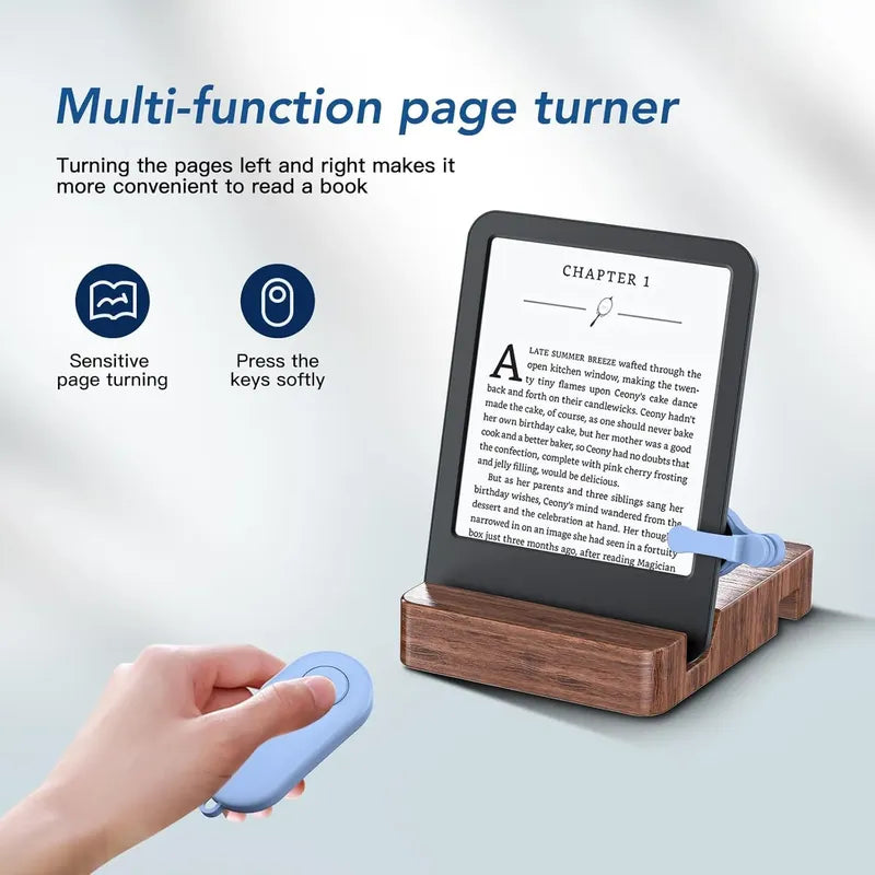 Control Girador Pag Libro Electrónico Kindle Kobo iPad Table Azul