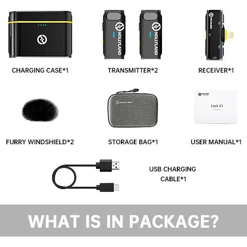 Hollyland Lark C1 Duo Sistema Microfono Wireless Apple Bcv