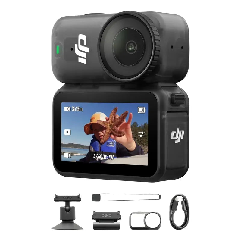 Camara Dji Osmo Nano Standard Combo (128gb) 4k/60fps 200-min Negro