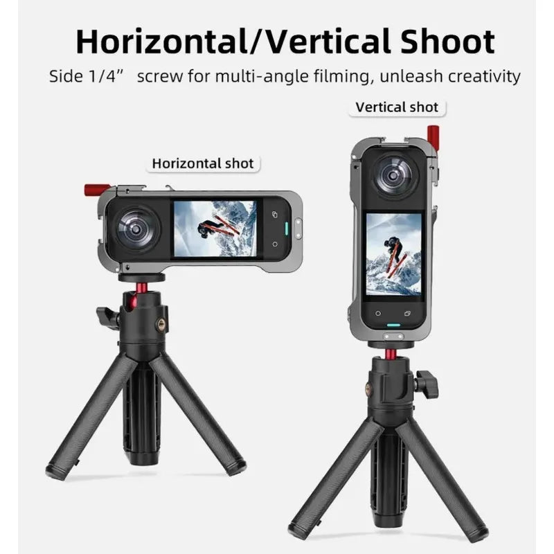 Carcasa Protectora Metal C/conector Zapata Fría Insta360 X5