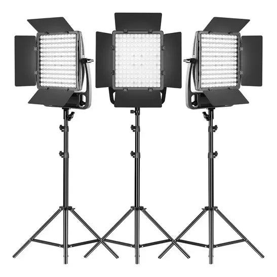 Panel Led Bicolor Gvm Lt100s 3 Pack Negro Blanco Frío