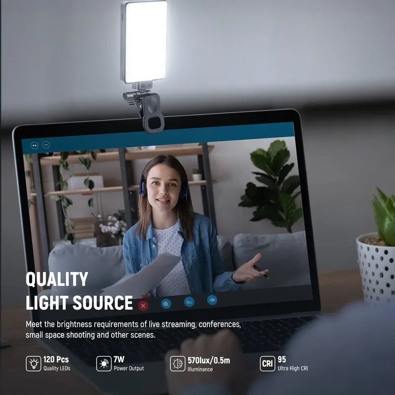 Luz Led Neewer Bl120b Selfie Celular Difusor Y Bateria 3ah