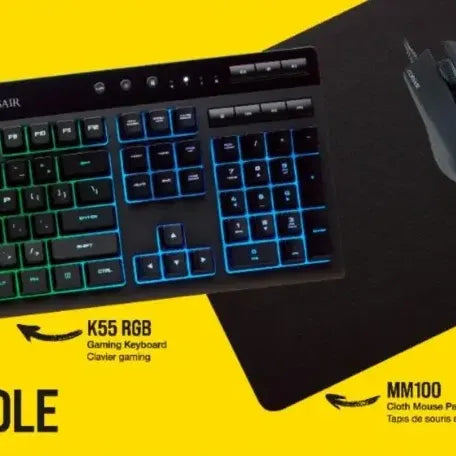 Combo Corsair Rgb Icue 4en1 Teclado+mouse+headset+alfombra