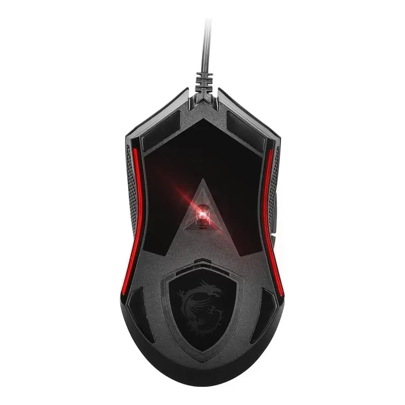 Mouse Msi Clutch Gm08 4200 Dpi Led Rojo Negro