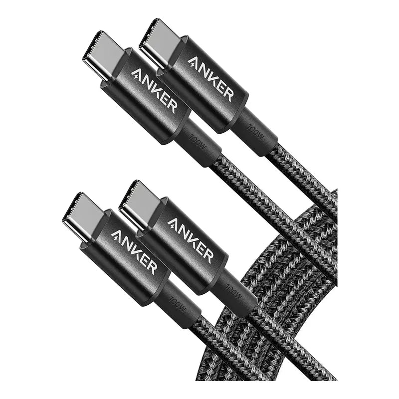 Cable Anker Usb-c A Usb-c 100 W Carga Rápida B8757 Negro