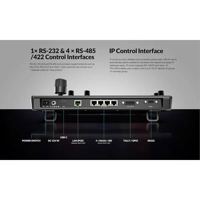 Avkans Pro Ptz Controlador De Cámara Ip Ndi Con Joystick 4d