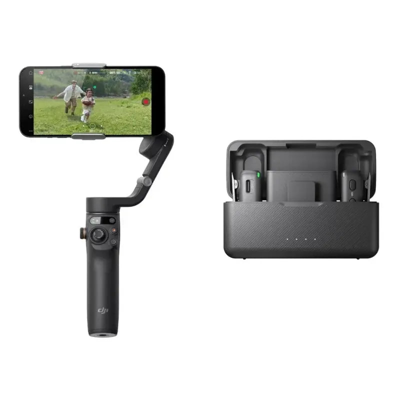 Dji Osmo Mobile 6 Vlog Combo Gimbal+ Microfono 15 Hora, 250m